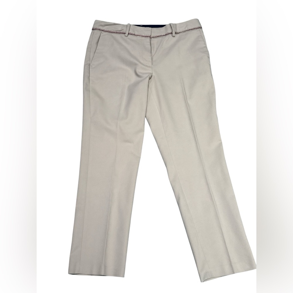 Tommy Hilfiger Flat front beige trouser pants